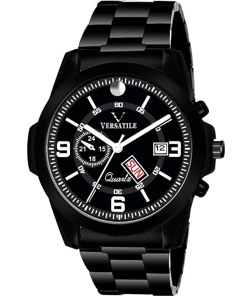 Versatile - Black Stainless Steel Analog Men's Watch