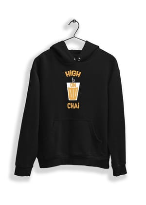 Happy ON Chai Hoodie-Black / S