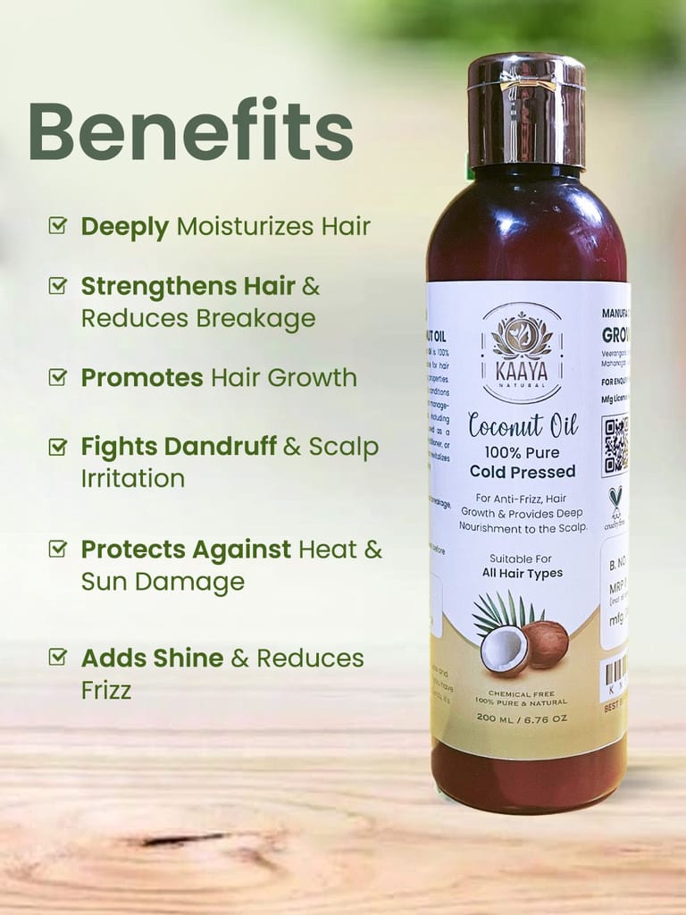 Kaaya Natural Cold Pressed Coconut Oil 200 ML