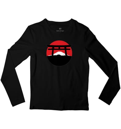 Fuji Torii Full Sleeve T-shirt-38 - S / Black