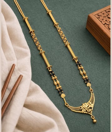 SHANKH-KRIVA Golden Mangalsutra ( Pack of 1 )
