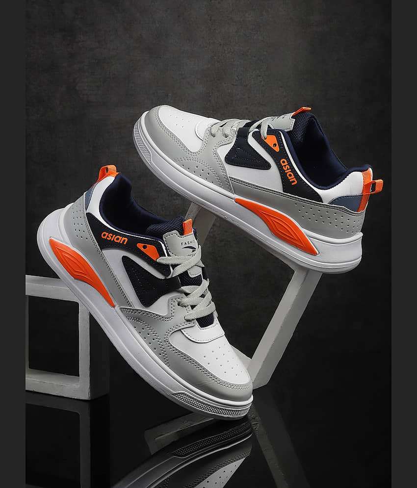 ASIAN MOSCOW-01 White Men's Sneakers