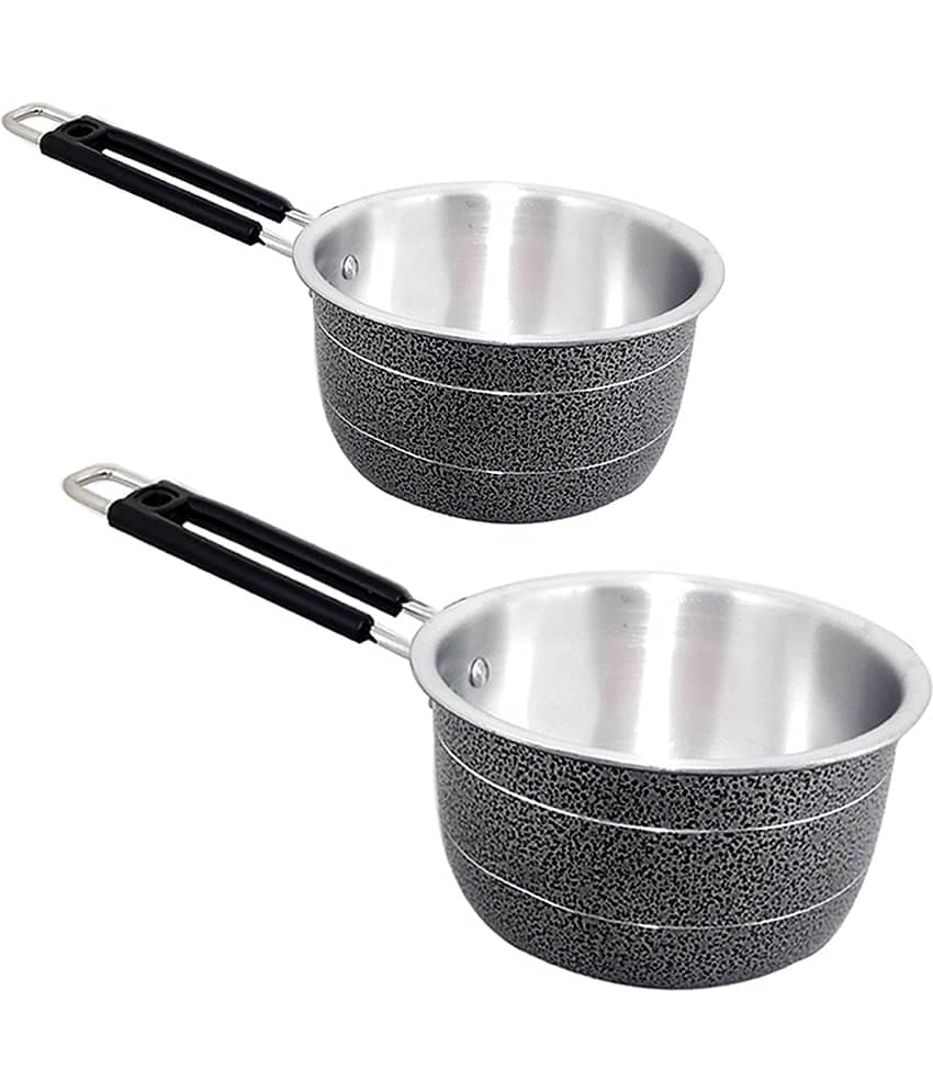 bartan hub - Sauce Pan Set of 2 Aluminium Enamle Sauce Pan 1500 ml ( Pack of 2 )