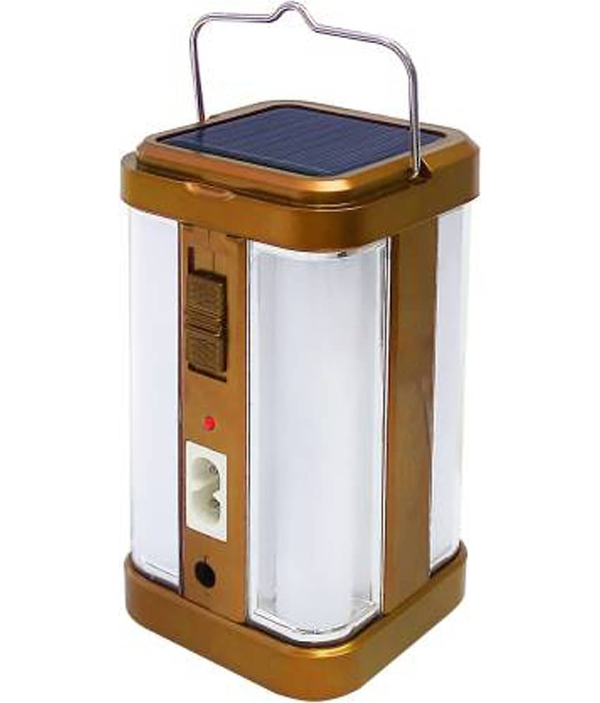 Stylopunk Gold 50W Solar Emergency Light - Pack of 1