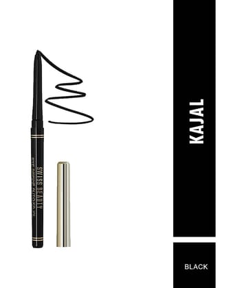 Swiss Beauty Smudge Proof Kajal Pencil (Black),Pack of 2, 0.35gm each