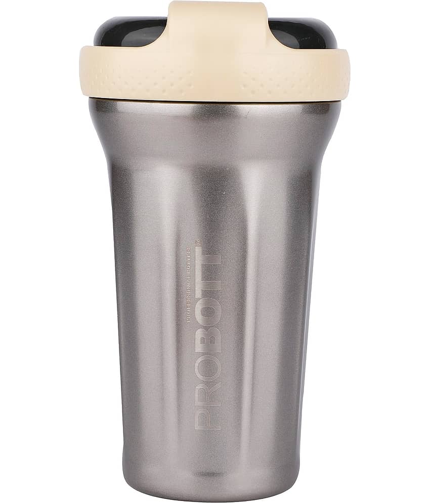 Probott Elegant 500ml Beige Stainless Steel Water Bottle 500 mL ( Set of 1 )