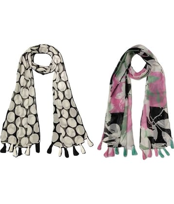 stolevilla Multi Printed Poly Cotton Yarn Stoles