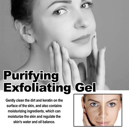 ELHAE Purifying Exfoliating Gel for Face | Gentle Peeling Cleanser for Dead Skin Removal | Hydrating & Skin Brightening Formula | 50g | For All Skin Types | Unisex Use (100g)