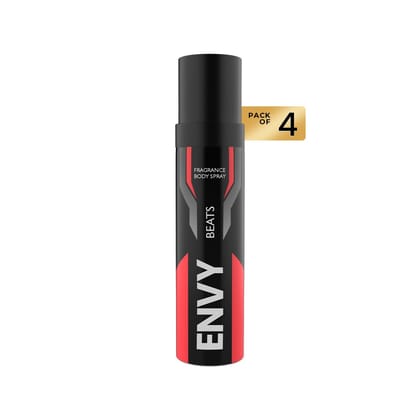 ENVY Pack of 4 Beats Nano Deodorant For Men - 30ml Each