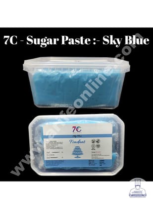 7C Fondant - Sky Blue (1 KG)