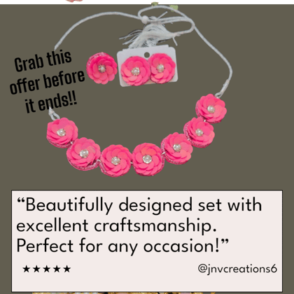Flower choker necklace - bumper offer