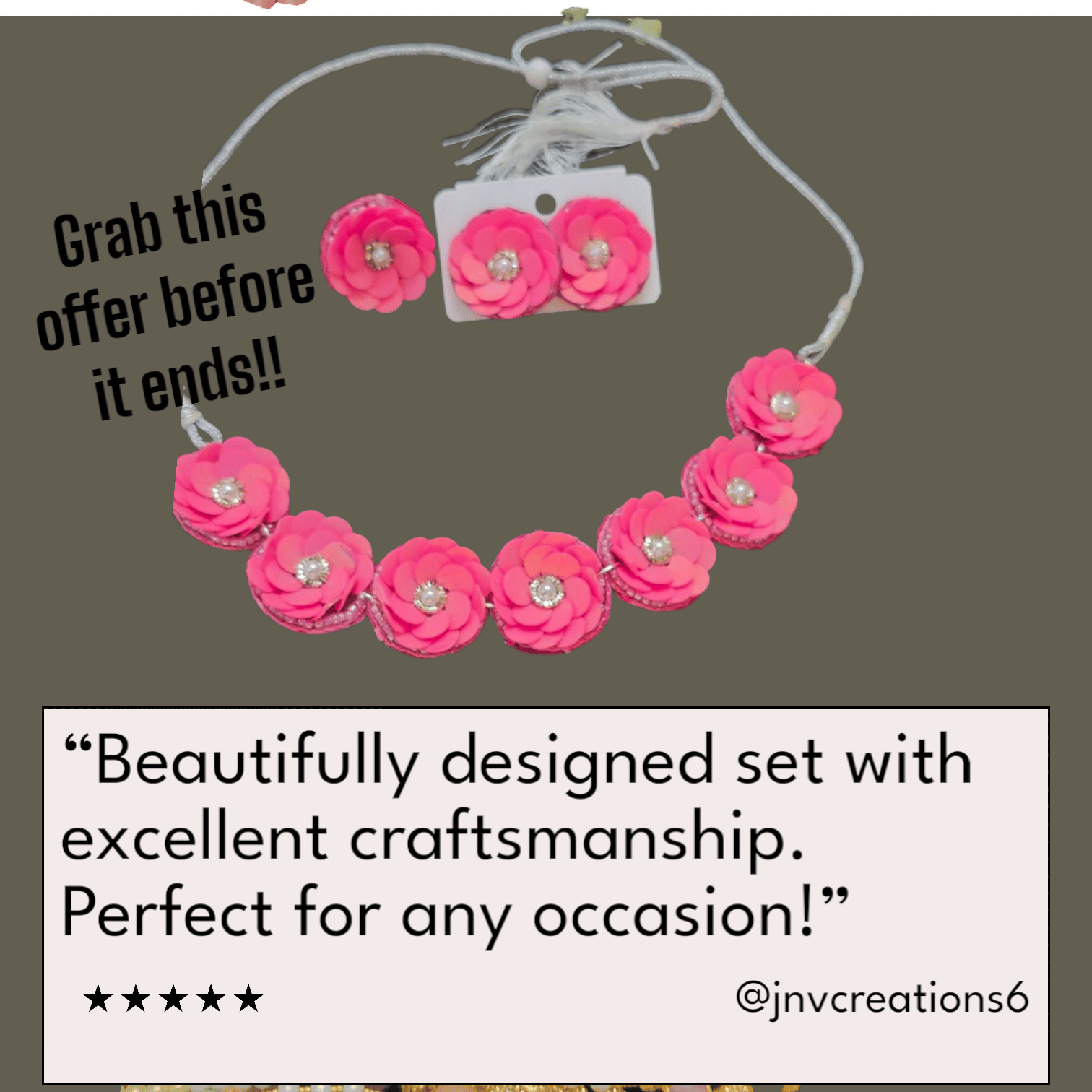 Flower choker necklace - bumper offer