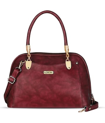 Lorem Handheld Faux Leather Set of 1 ( Wine )