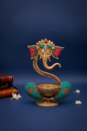 Hues of Ganesha Diya