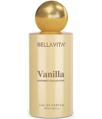 BELLAVITA Gourmet Collection Vanilla | Long Lasting Perfume for Man and Woman | EDP 100ml | Musk, Fruity Premium Unisex Fragrance for Men and Women
