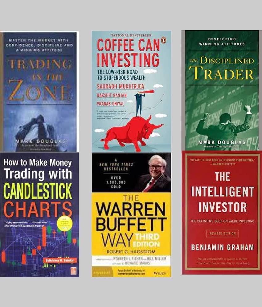 How to Make Money Trading with Candlestick Charts + Trading In The Zone + Coffee Can Investing + The Intelligent Investor + The Disciplined Trader