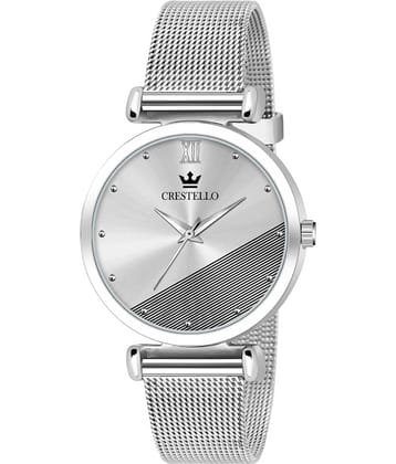 Crestello - Silver Metal Analog Womens Watch