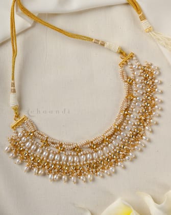 Gold Polish Silver Necklace CHN1761