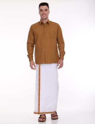 Brown Cool Club Full Sleeve Double Set - 31004-38