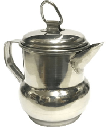 Dynore - Silver Steel Oil Container ( Set of 1 ) - 250 ml