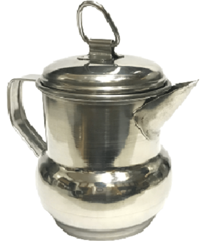 Dynore - Silver Steel Oil Container ( Set of 1 ) - 250 ml