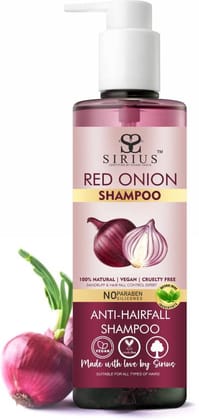 RKG SIRIUS ONION SHAMPOO FOR HAIR LOSS & GROWTH – ADVANCED STRENGTHENING | SULFATE-FREE  (210 ML)