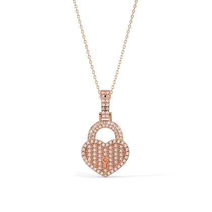 Love Lock Necklace WHITE GOLD