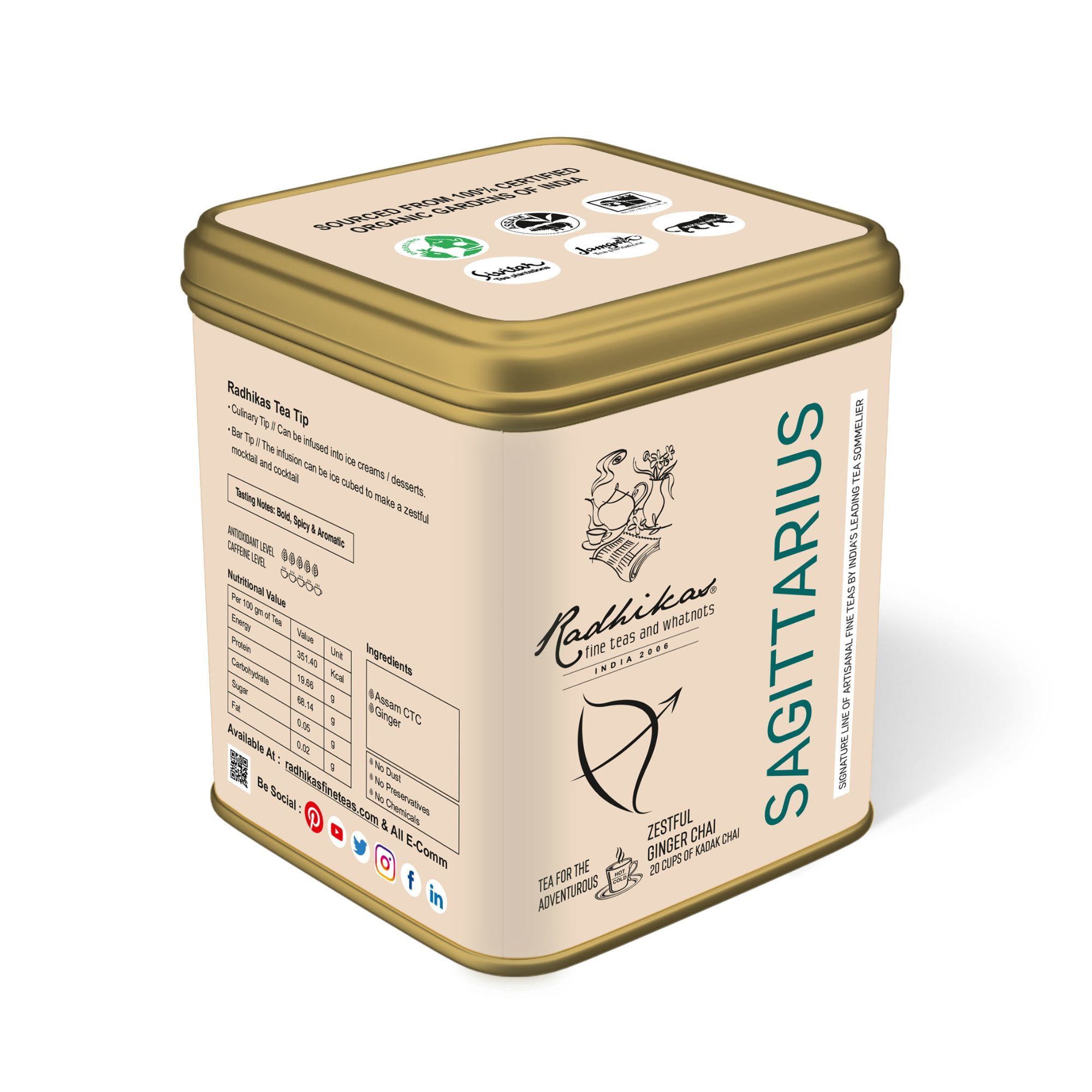 Sagittarius Ginger Chai - A special blend that celebrates the Adventurous