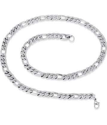 FASHION FRILL Silver Plated Chain ( Set of 1 )