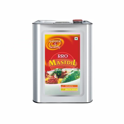 RRO Mastdil Premium Mustard Oil 15 Kg Tin