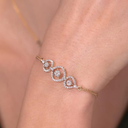 Josieh Silver Loose Bracelet | 22KT Gold Vermeil-Yellow Gold / 6 inches + half inch extension