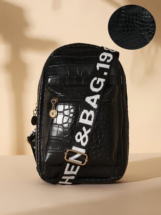 The Commute Crossbody Sling Bag - Obsidian Black-Handbags
