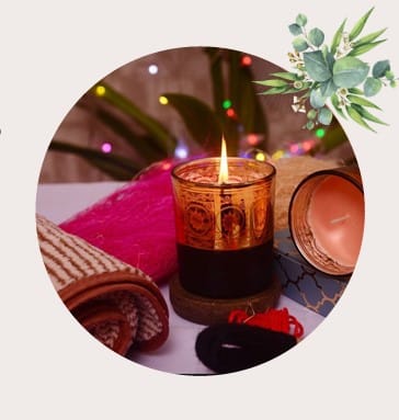 Amber Fragrance Glass Candle Jar