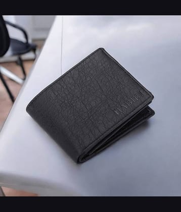 HABIBI PU,Leather Solid Men's Three Fold Wallet With More Than 10 Slots For Card ( Black , Pack of 1 )
