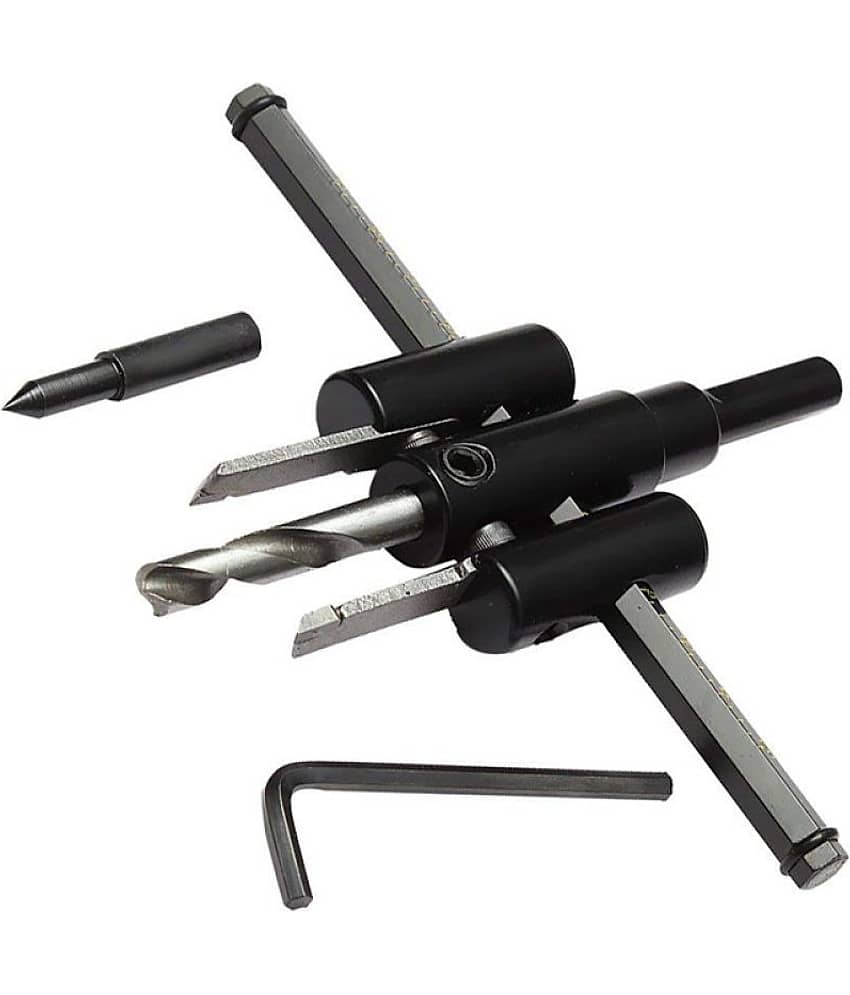 Adjustable Metal Wood Circle Cutter Kit Hole Saw Drill Bit DIY Tool 30-200mm