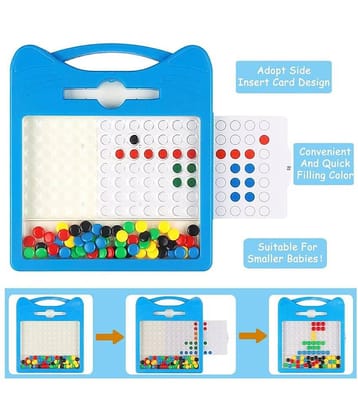 Rainbow Riders Magnetic Drawing Board for Kids  4-10 YearsToys For Kids Magnetic Beads Drawing Board.