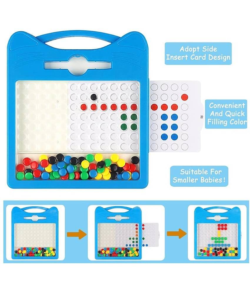 Rainbow Riders Magnetic Drawing Board for Kids  4-10 YearsToys For Kids Magnetic Beads Drawing Board.