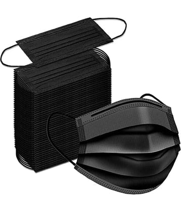 Wellstar - Black 3 Ply Mask ( Pack of 25 )