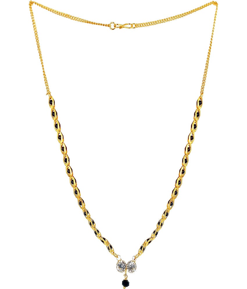 JIPPA - Golden Mangalsutra ( Pack of 1 )