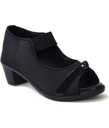 Ajanta - Black Women's Slip On Heels