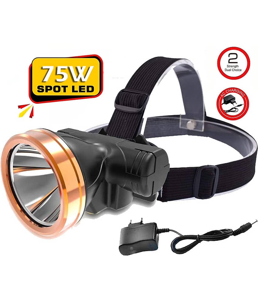 FIRSTLIKE - Above 50W Rechargeable Flashlight Torch ( Pack of 1 )