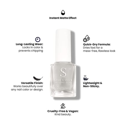 StarStruck by Sunny Leone - Matte Magic - Top Coat | Matte Finish | Long Lasting