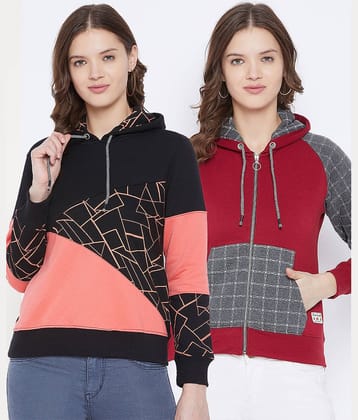 First Krush Fleece Multi Color Hooded Sweatshirt