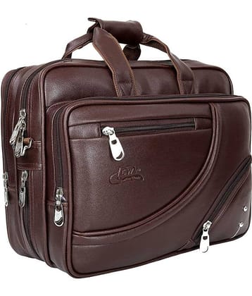 Leather World - Brown P.U Office Bag