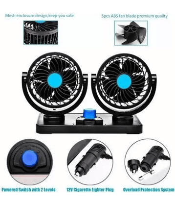 PENYAN Dashboard Fan Black