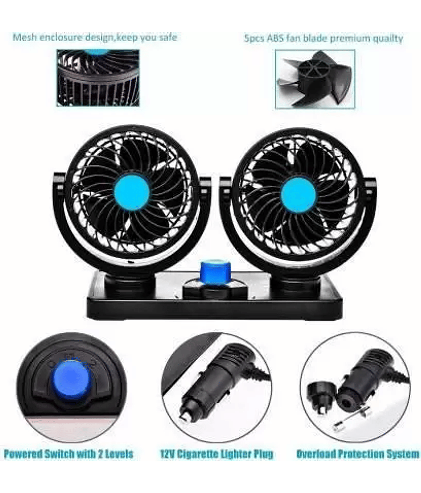 PENYAN Dashboard Fan Black