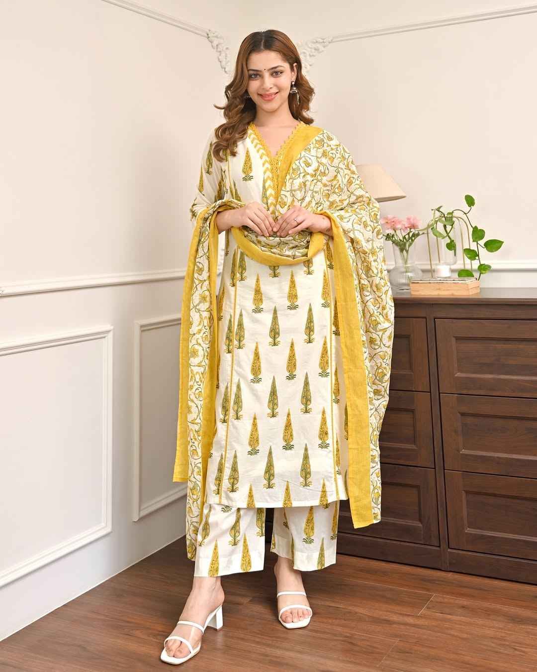 Printed Three Piece Suit Set