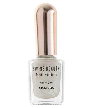 Swiss Beauty Nail Polish White Glitter Pack of 3 12 mL