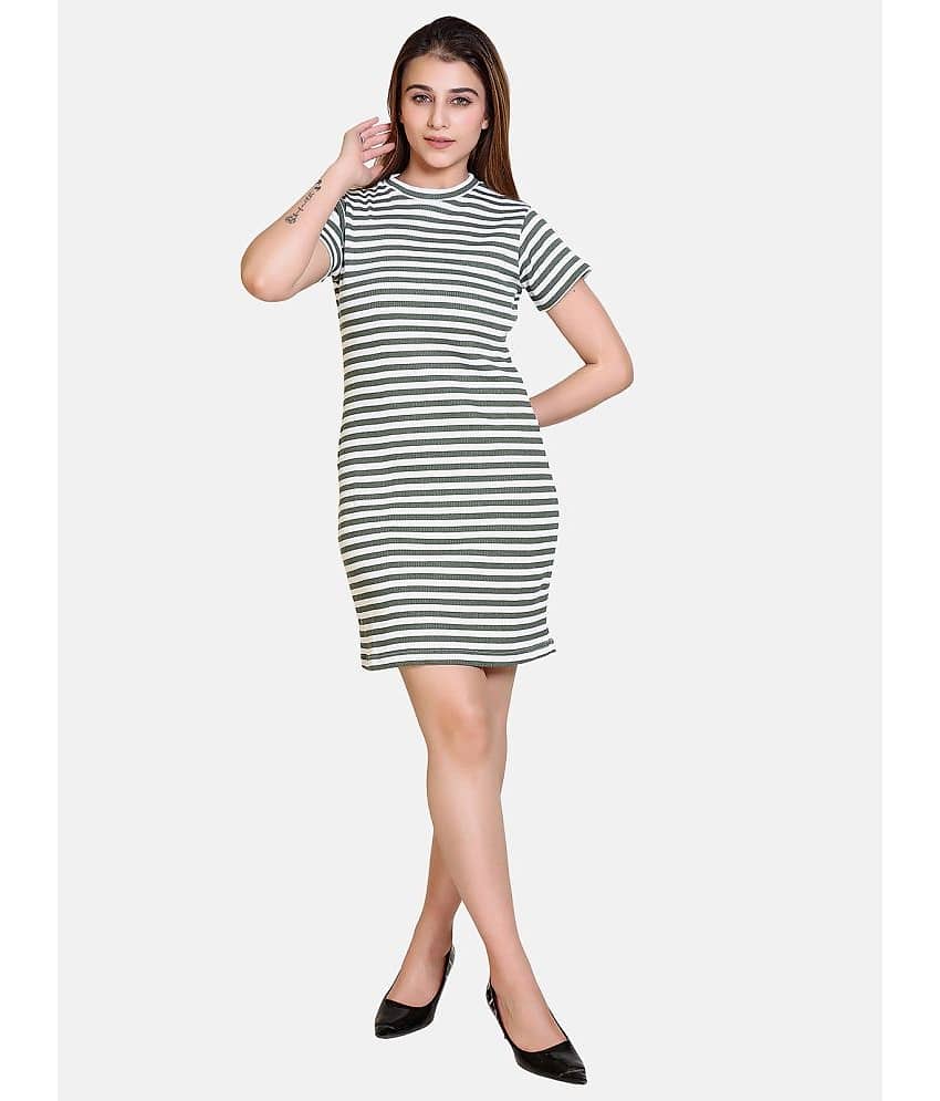 Bombay Velvet - Multi Color Cotton Blend Women's Shift Dress ( Pack of 1 )