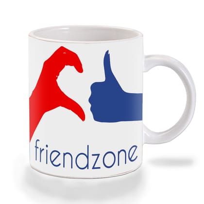 Multicolor Friendzone Sign Ceramic Mug